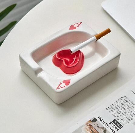 Ace of Hearts Ashtray - Table Decoration Piece (Single)