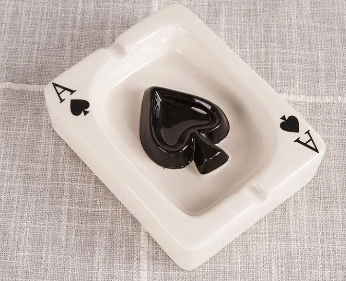 Ace of Hearts Ashtray - Table Decoration Piece (Single)